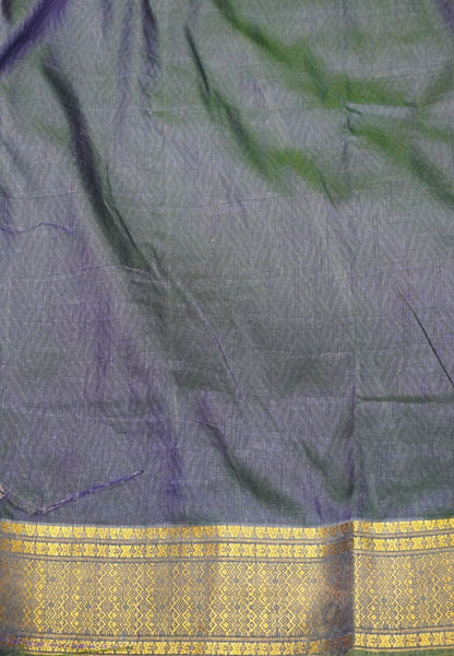 Semi Patola Saree – Green & Blue Elegance