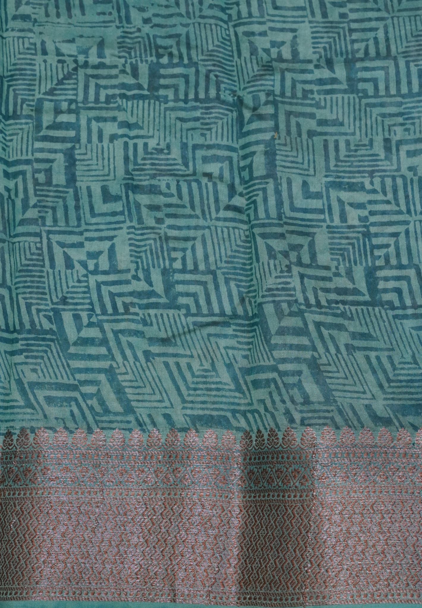 Chanderi Saree-Green