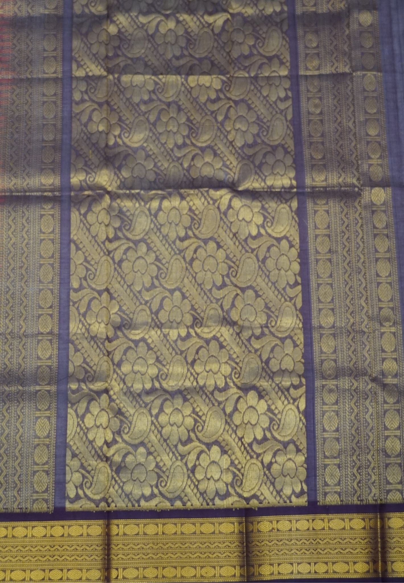 Pure Silk Cotton Saree- Palum Pazhamum Small Checks