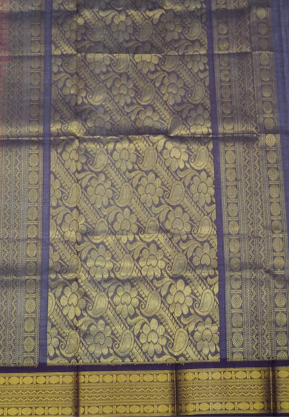 Pure Silk Cotton Saree- Palum Pazhamum Small Checks