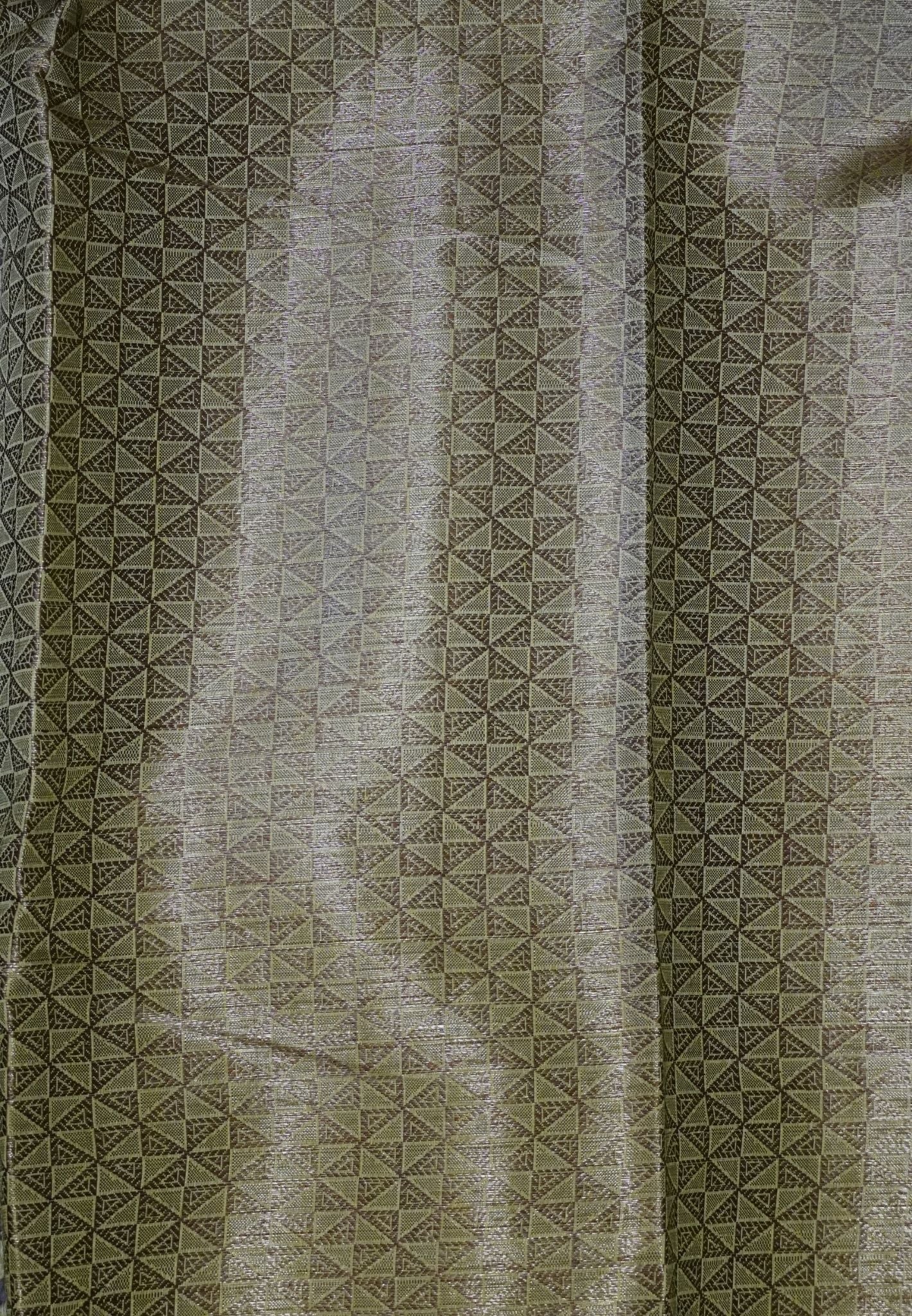 Tussar Saree-Light Olive Green