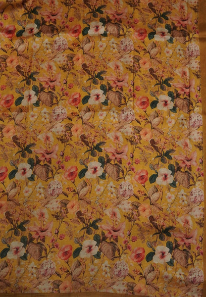 Premium Silk Saree-Mustard
