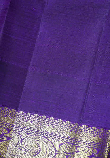 Pure Kanchipuram Silk -Beige-Wine