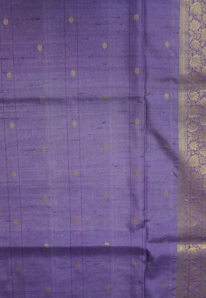 Dola Silk Saree-Purple with Floral
