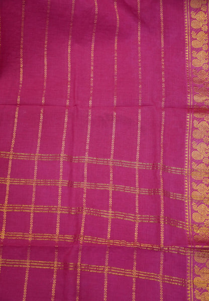 Sungudi Cotton- Veldhari Pattern Pink