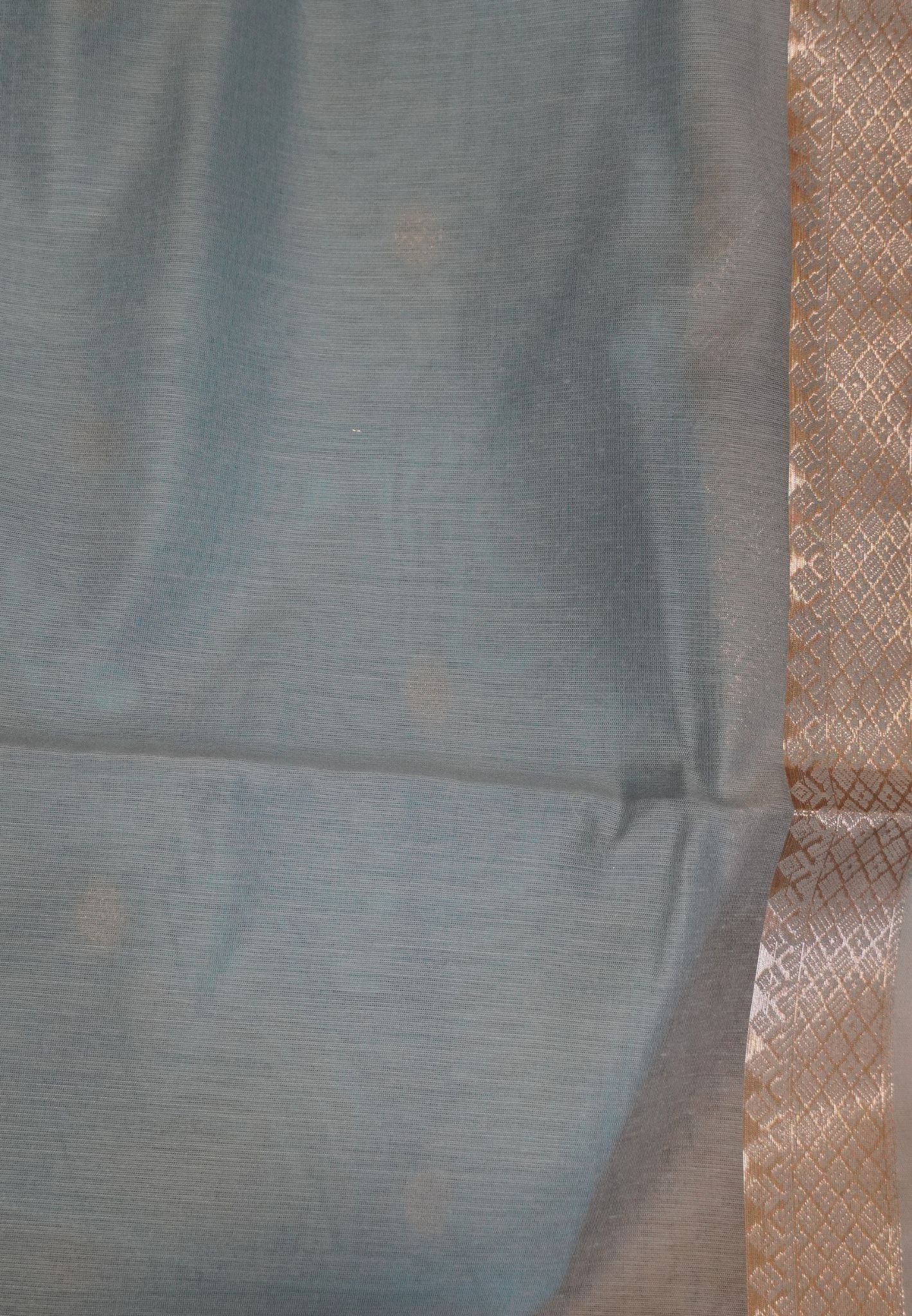 Maheshwari Silk Saree - Sky Blue