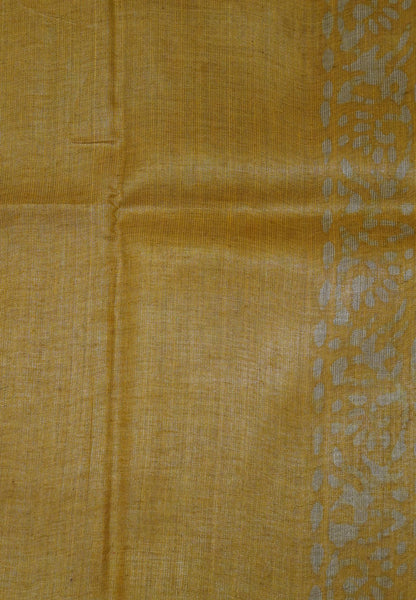 Bhagalpur Tissue Saree - Yellow