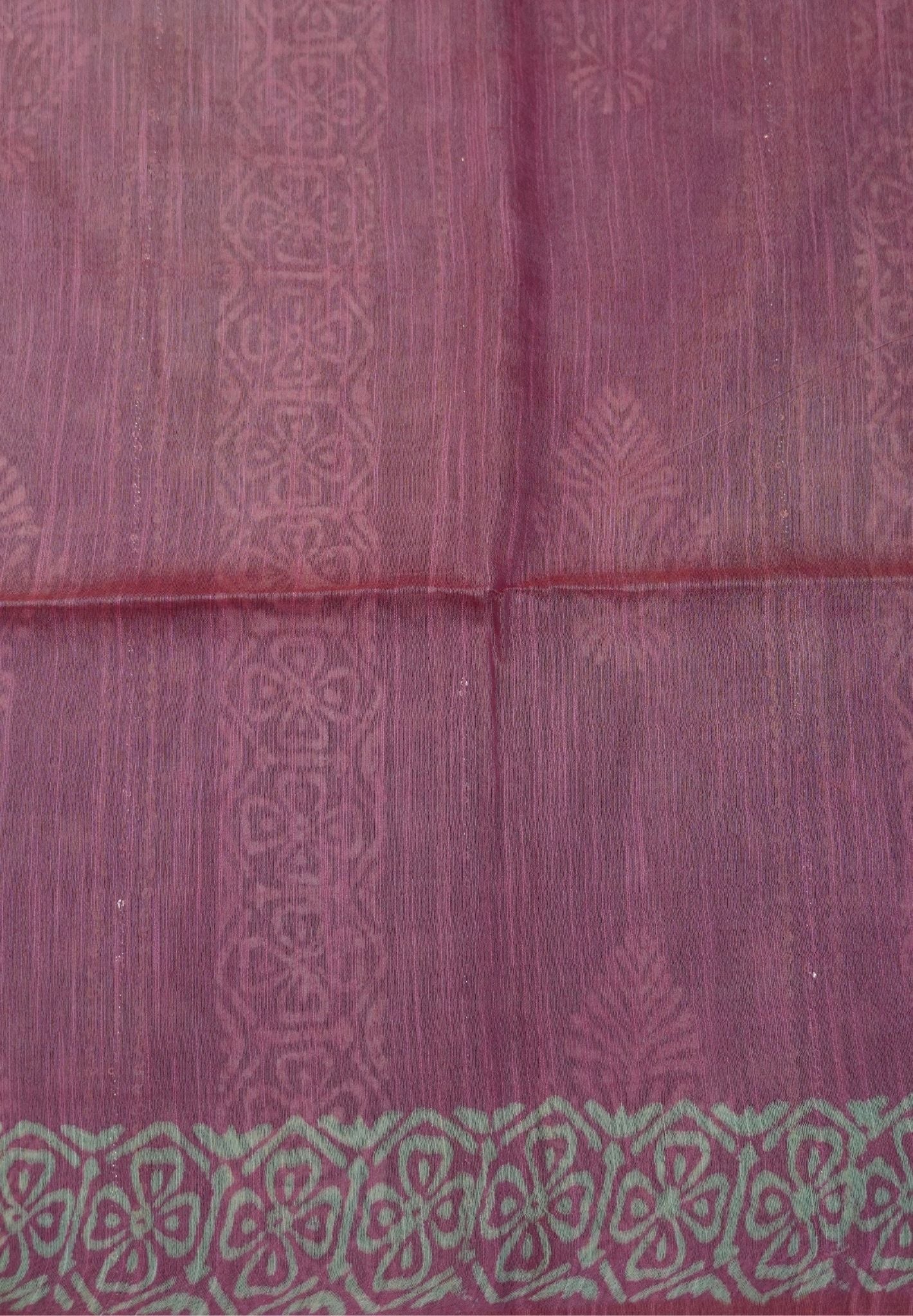 Bhagalpur Cotton Saree-Grey