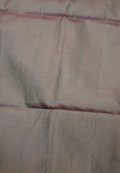 Pure Soft Silk Saree-Orange Brocade Weaving with Temple Border