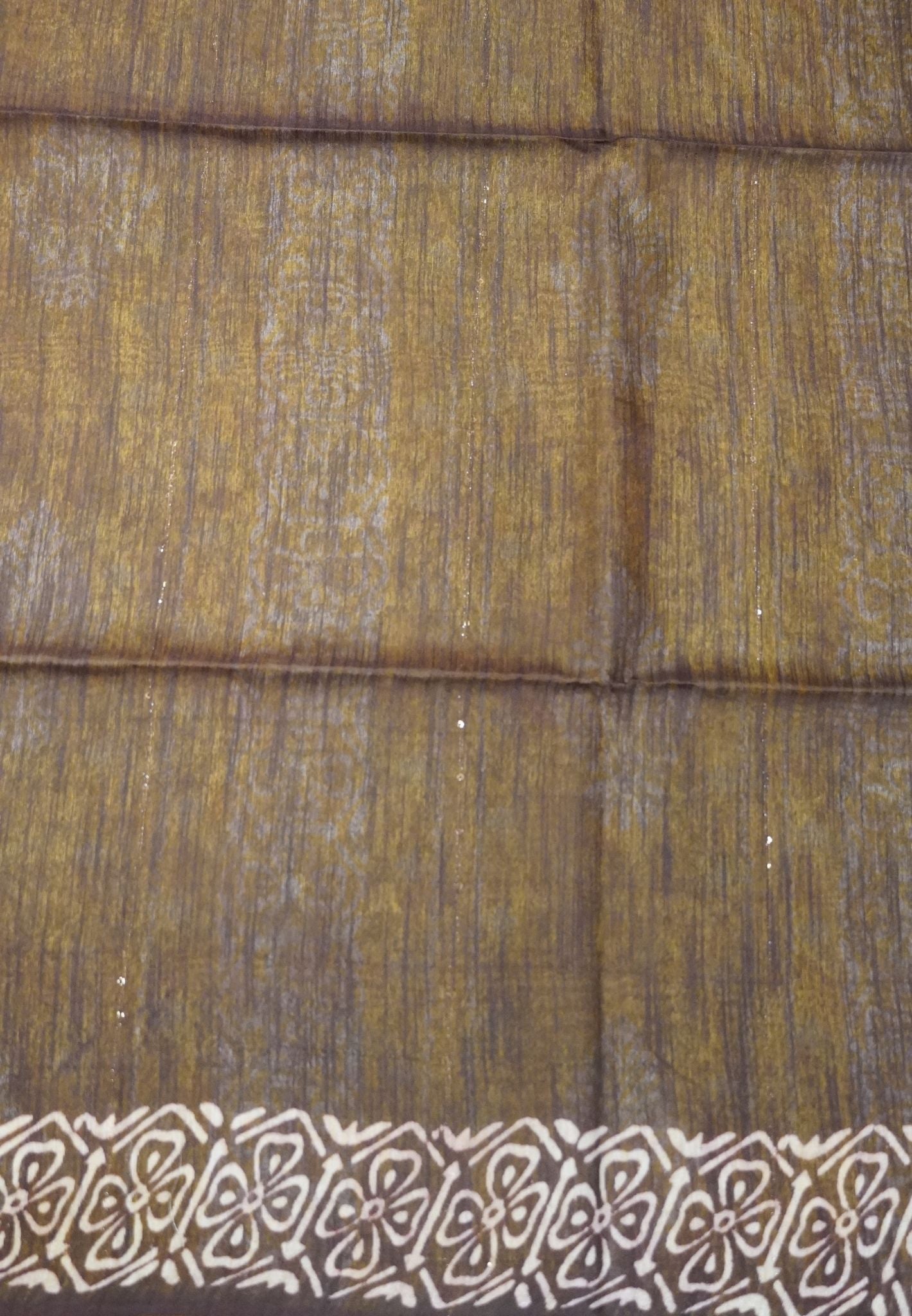 Bhagalpur Cotton Saree-Yellow