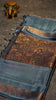 Vazhai Naaru Pattu Saree Vanasigaram Grey to Blue thumbnail