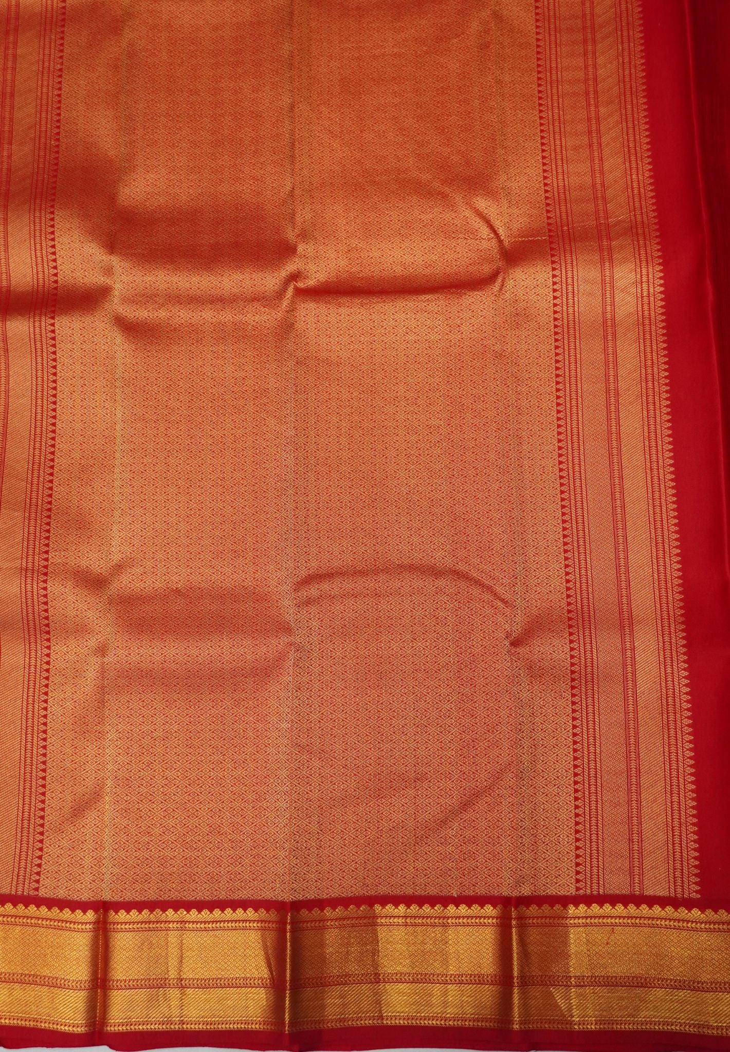 Pure Kanchipuram Silk Saree-Navy Blue with Contrast Border