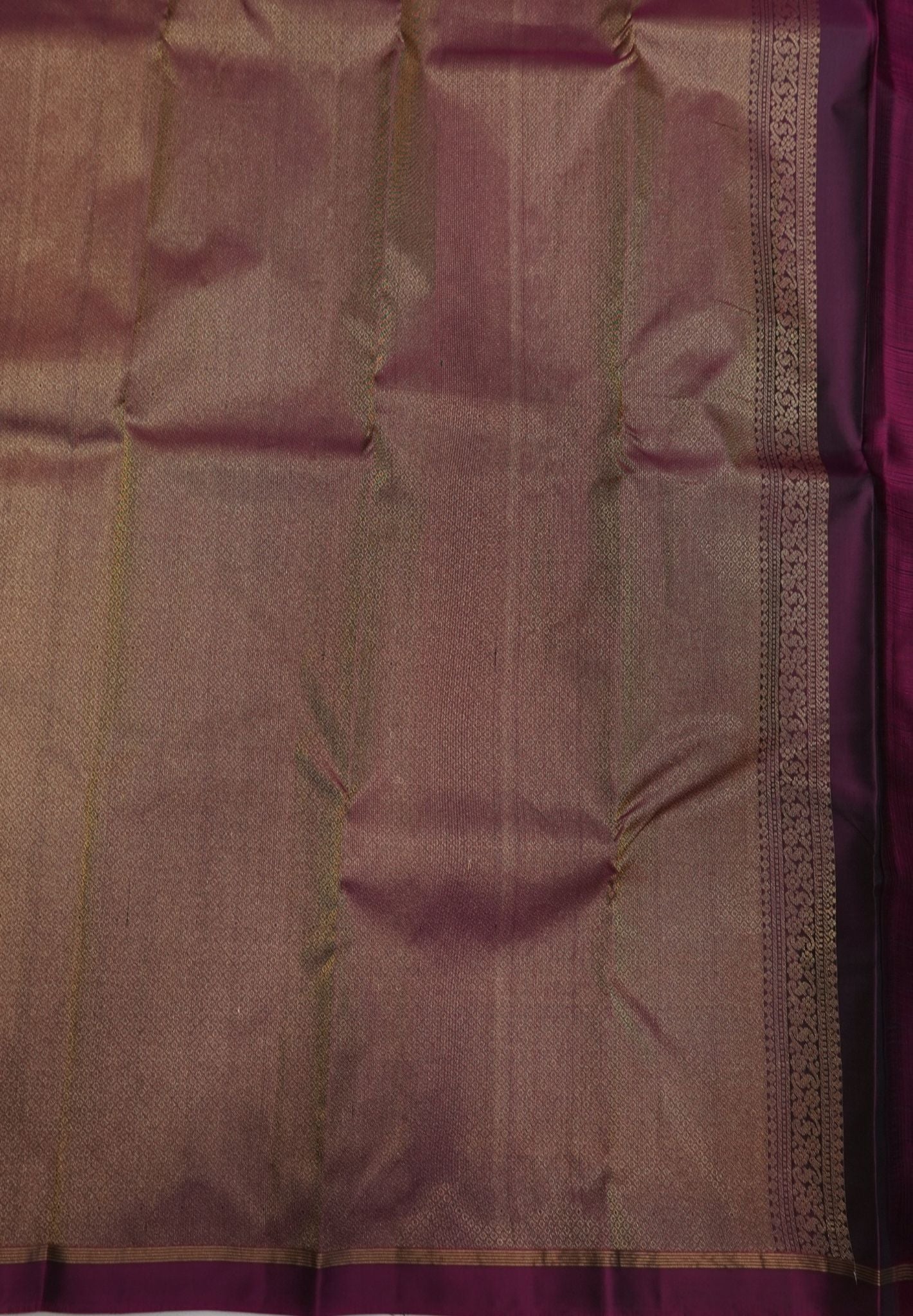 Pure Kanchipuram Silk Saree-Mallard Blue with Small Border