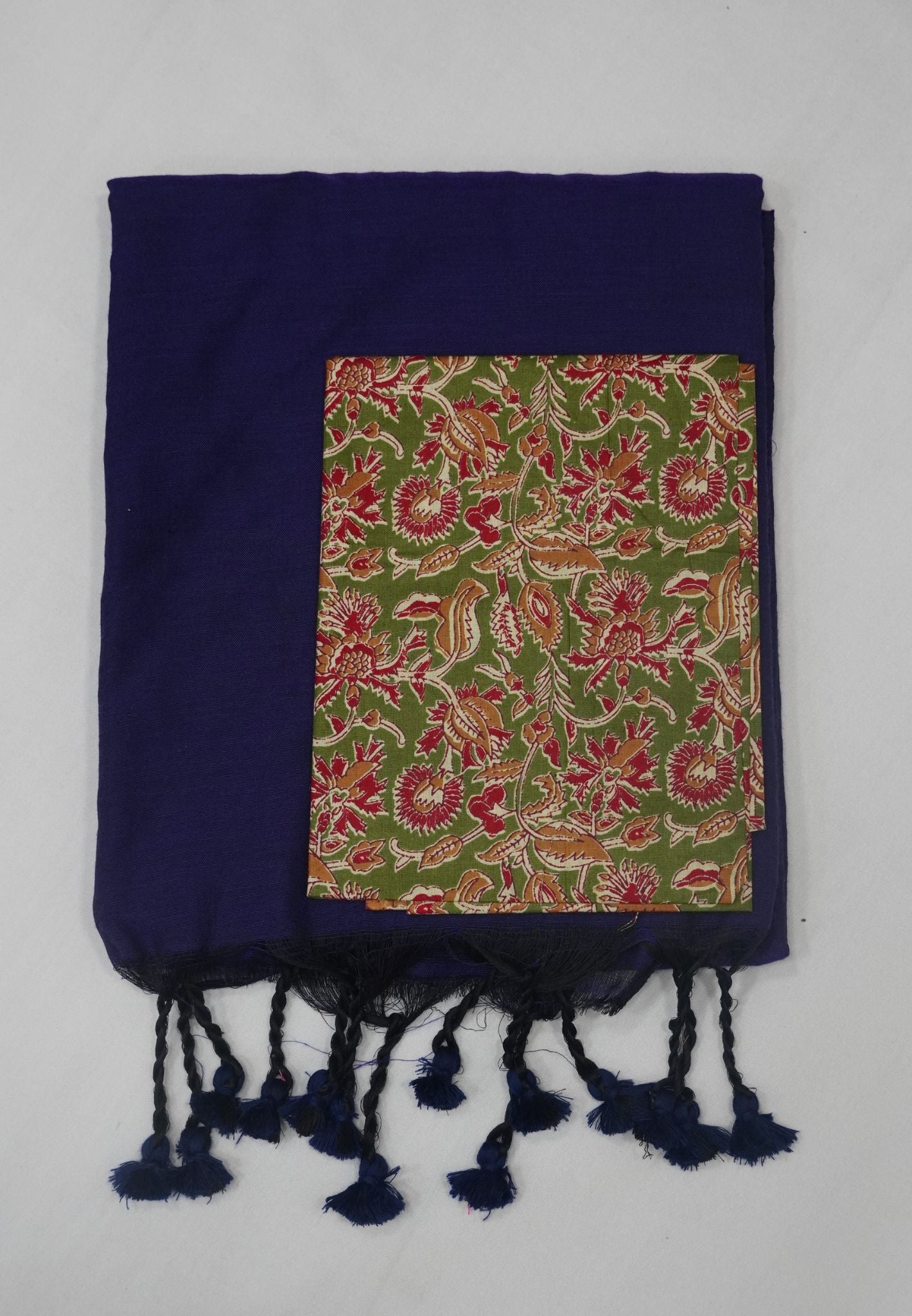 Khadi Cotton Saree - Violet