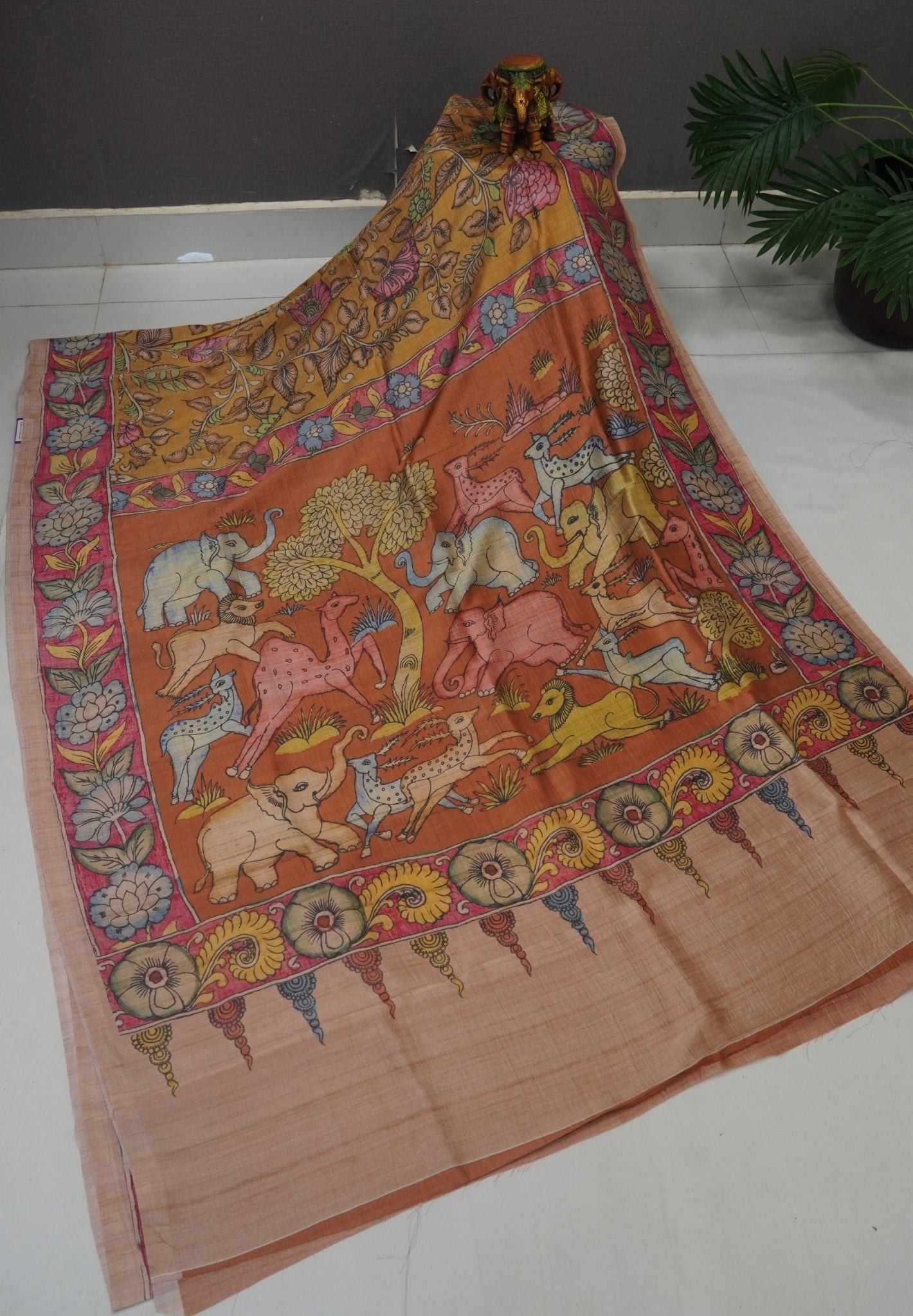 Premium Silk Saree-Mustard