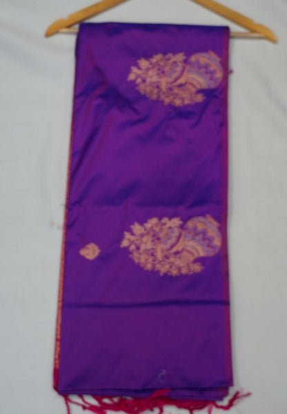 Semi Silk Saree-Purple