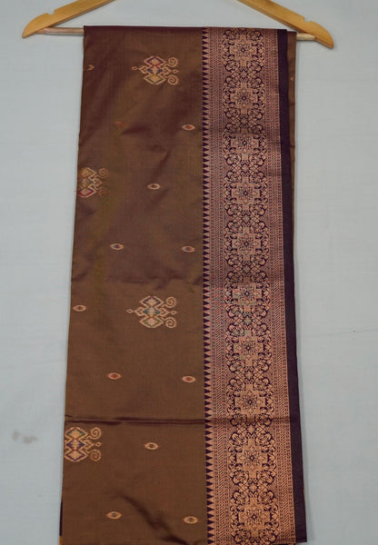 Semi Silk Saree-Golden Brown