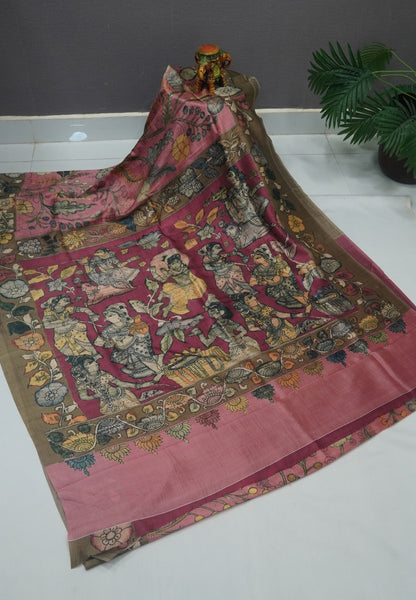Premium Silk Saree-Dusky Pink