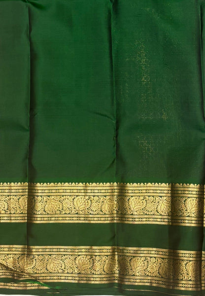 Pure Kanchipuram Silk Saree-Dusky Violet with Contrast Border