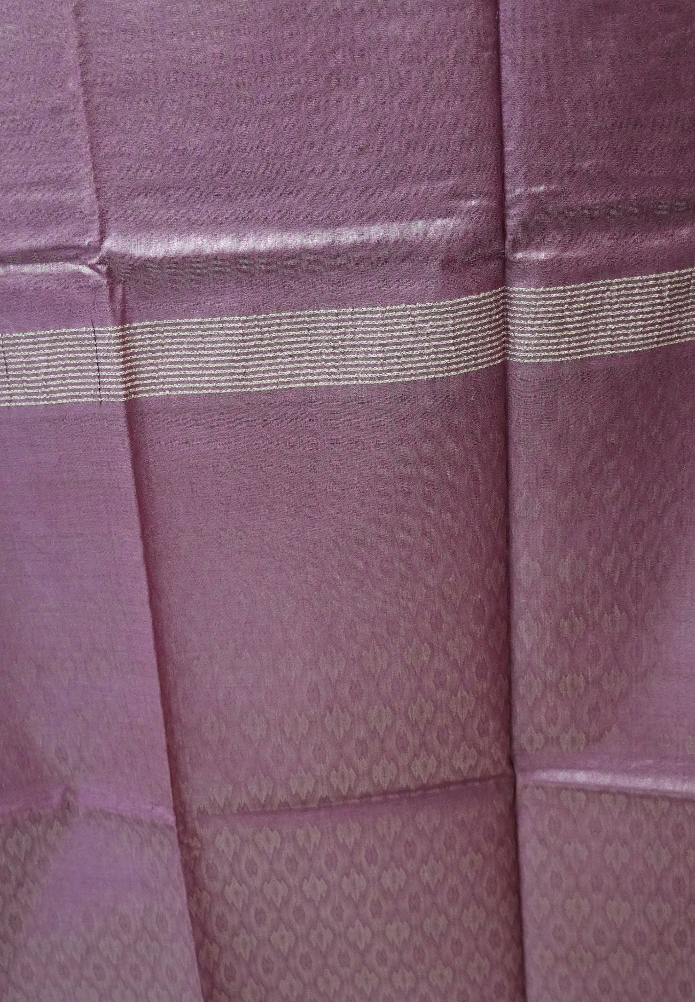 Bhagalpur Cotton Saree -Muted Wine