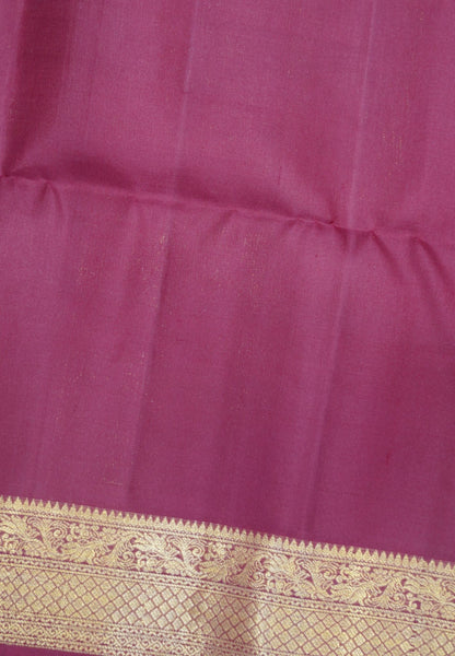 Pure Soft Silk Saree – Maroon with Floral Brocade Border