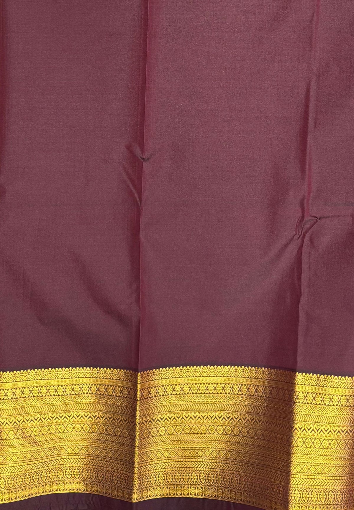 Budget Kanchipuram Saree-Arakku In Floral Zari Panel With Contrast Border