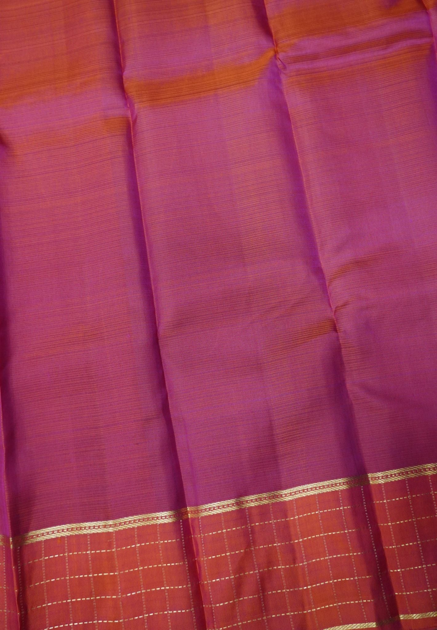 Pure Kanchipuram Silk Saree-Black with Zari Checks Border