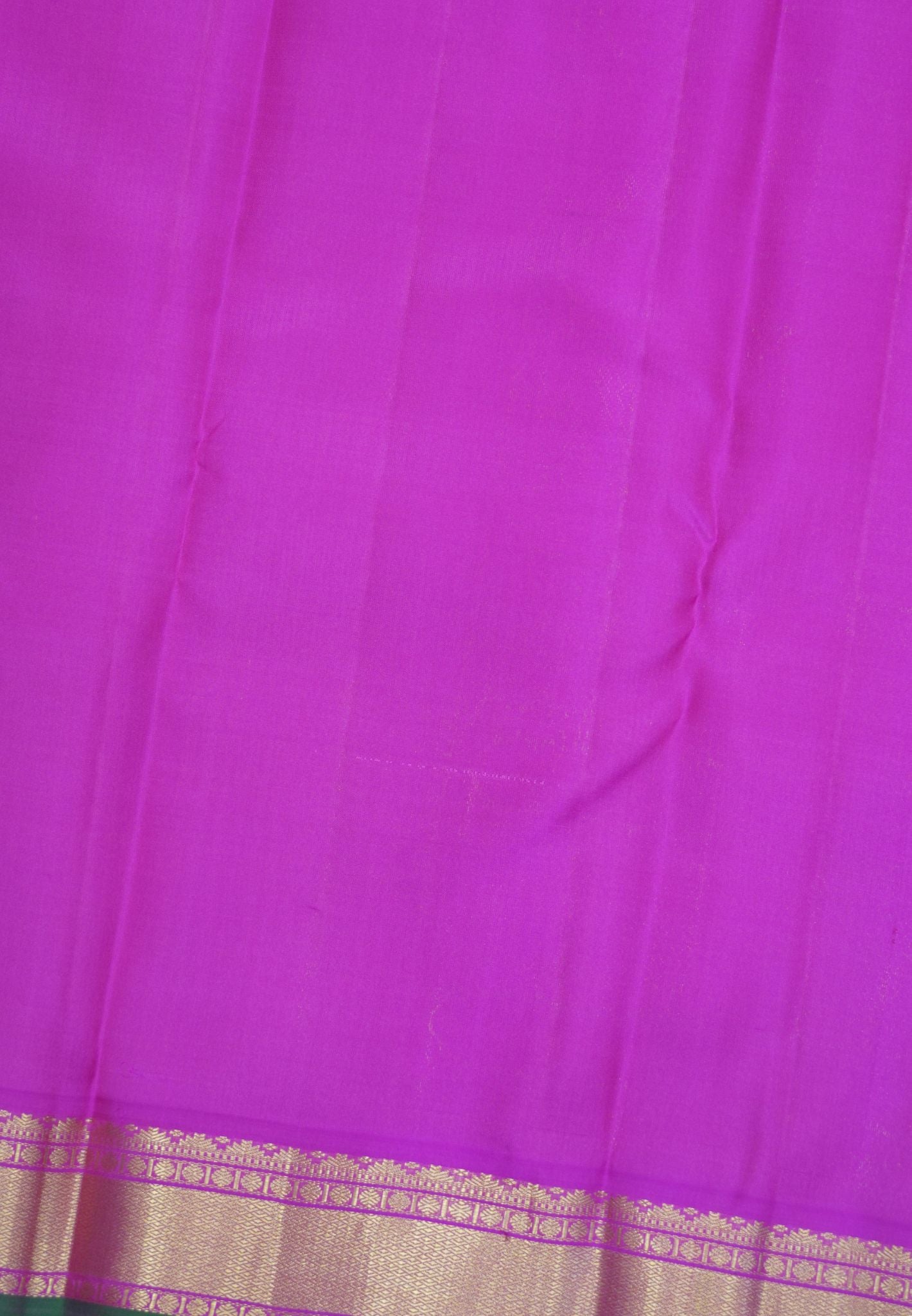 Pure Kanchipuram Silk Saree - Mustard -Pink with Paisley Motif