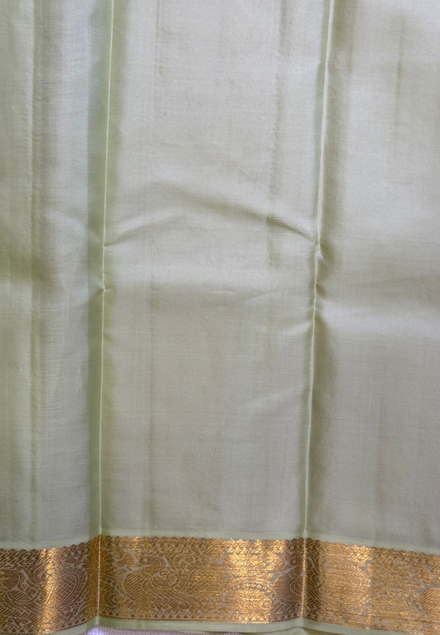 Pure Silk Saree - Wine - Pista Green
