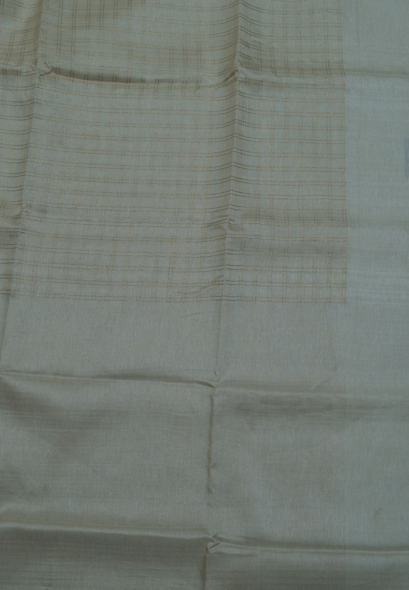 Matka Tussar Saree-White with Zari Checks