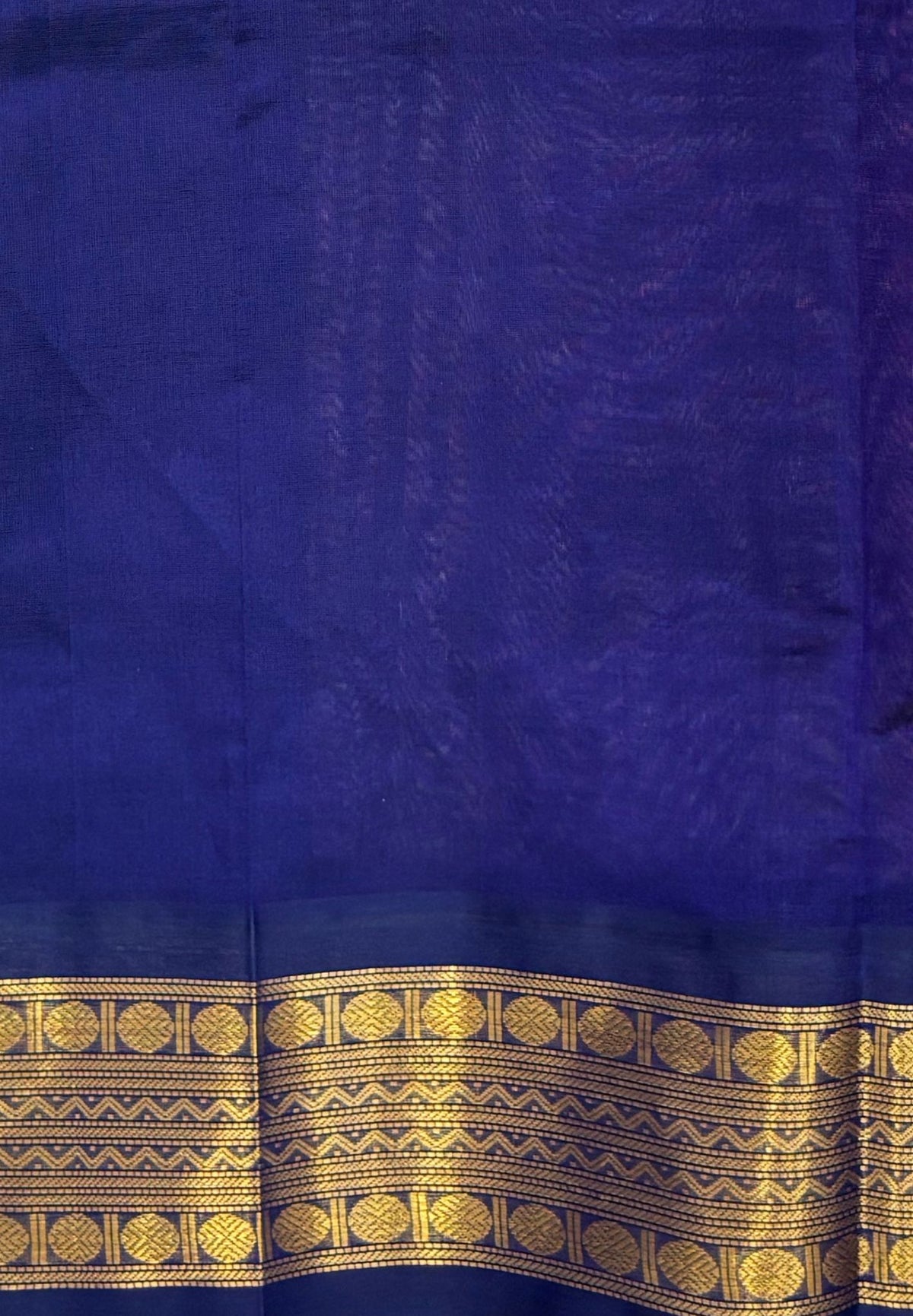 Pure Silk Cotton Saree-Peach In Kalyani Zari With Contrast Border