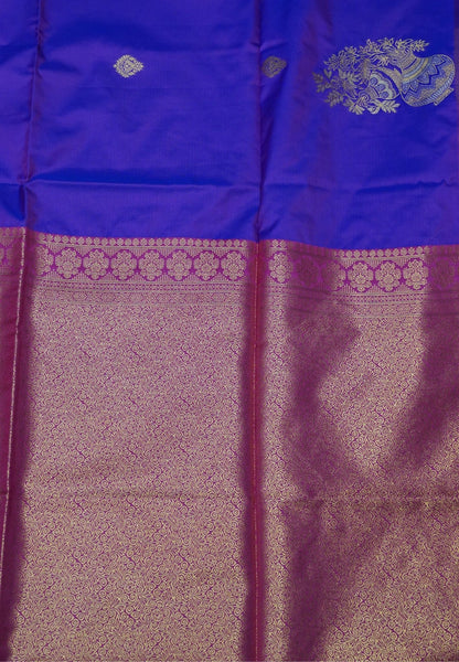 Semi Silk Saree-Purple