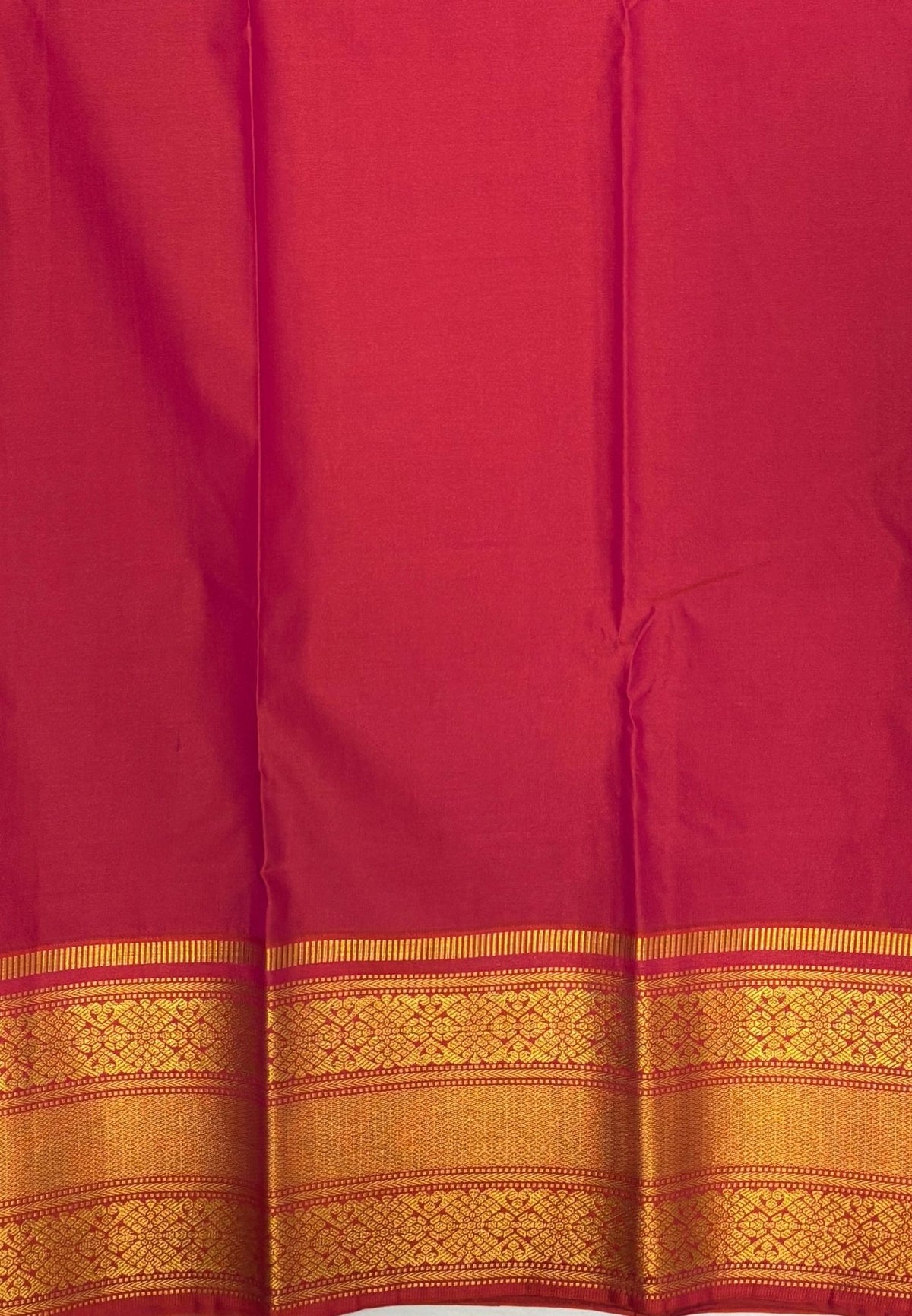 Budget Kanchipuram Saree-Mehandi Green In Floral Zari Panel Border