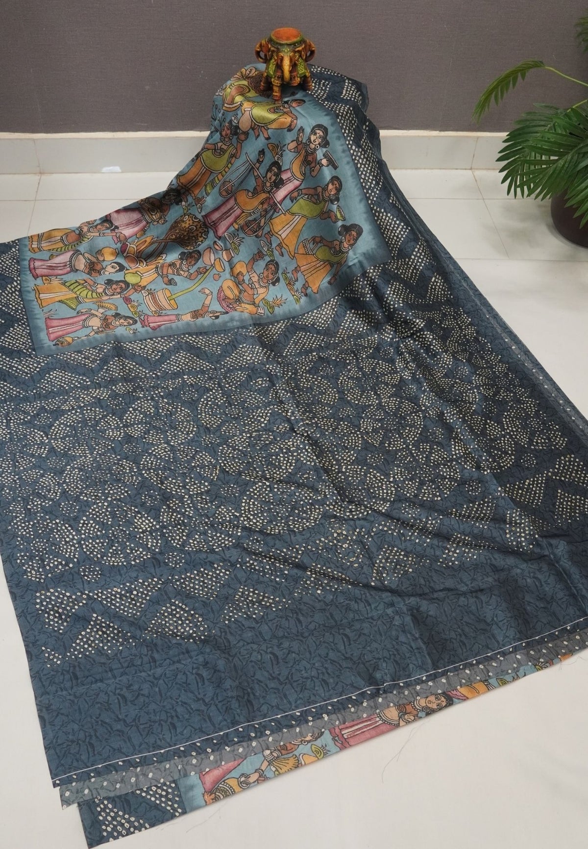 Premium Silk Saree-Water Blue