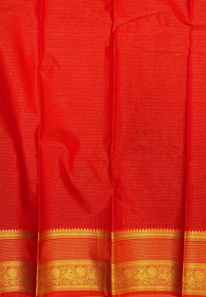 Budget Kanchipuram Saree-Purple In Floral Zari Panel Border