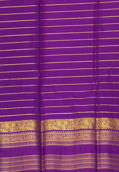 Budget Kanchipuram Saree-Mehandi Green In Floral Zari Panel Border