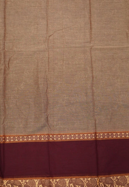 Chettinadu Cotton Saree-Maroon With Vanasingaram Patten