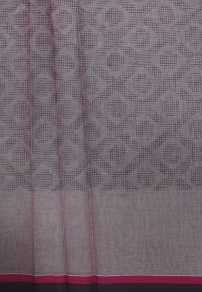 Cotton Saree-Coral Purple in Thread Work