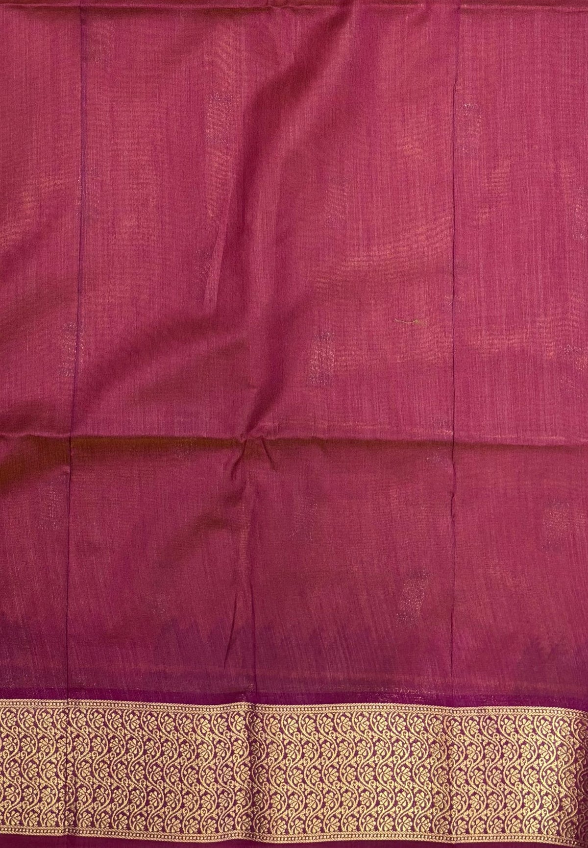 Raw Silk Saree-Mustard In Brocade Floral Panel Border