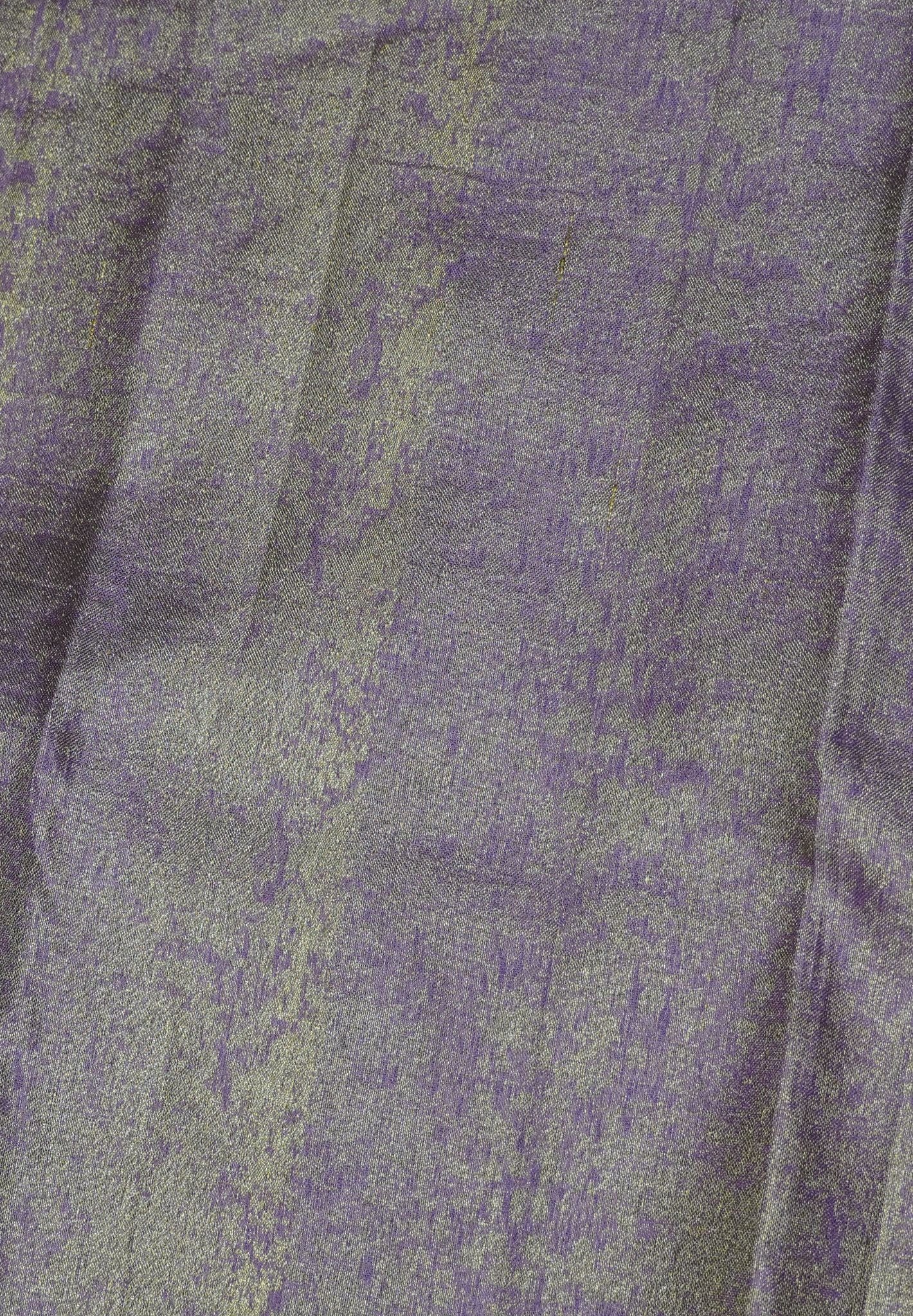 Pure Kanchipuram Silk-Ramar Blue with Rain Drop Motif