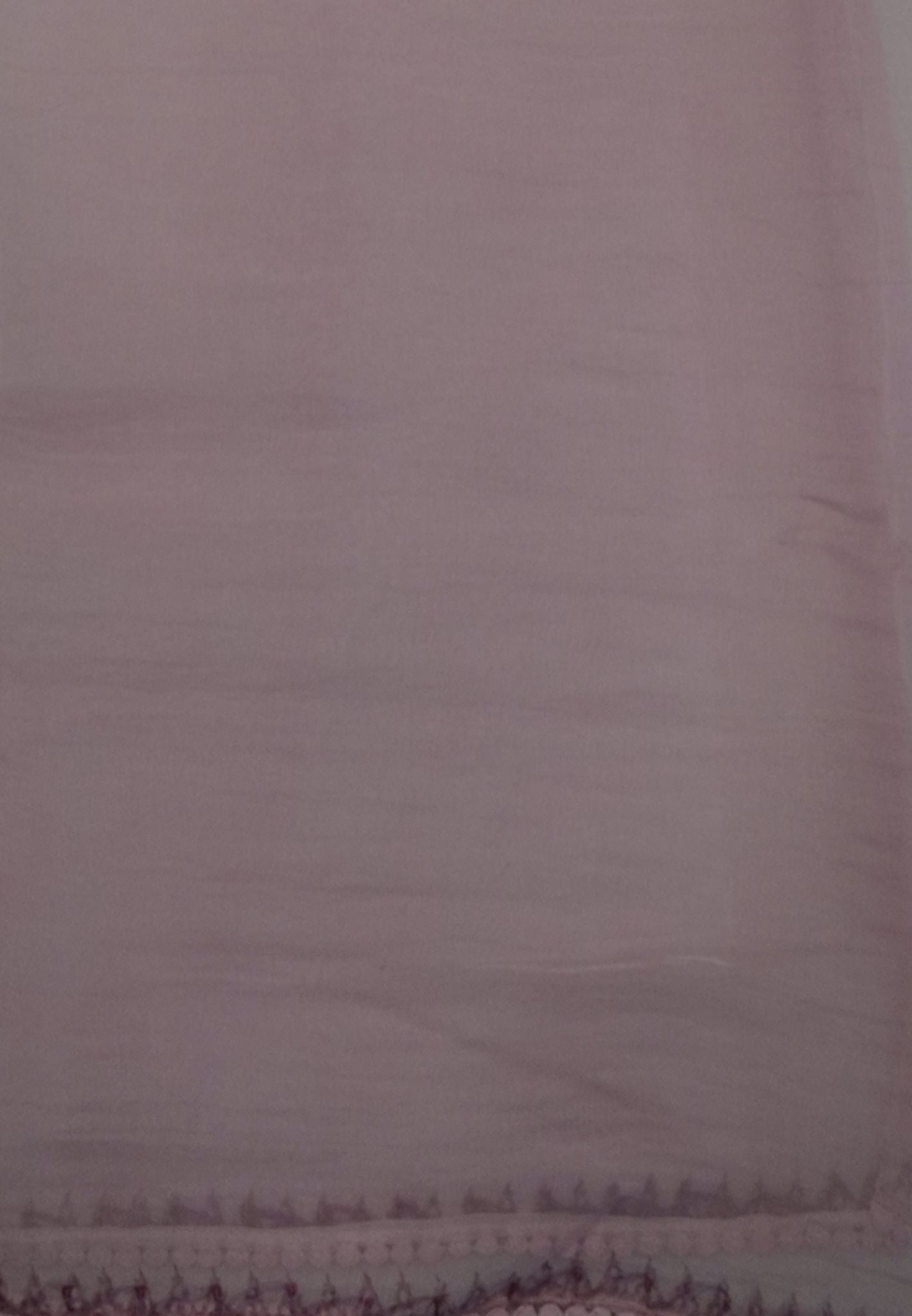 Crush Organza Saree-Dusky Pink with French Knot