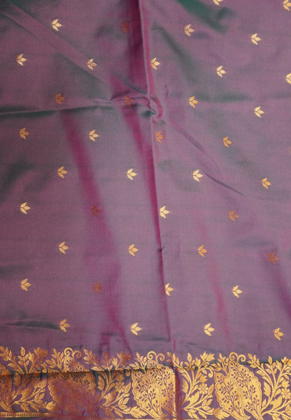 Semi Silk Saree-Rani Pink
