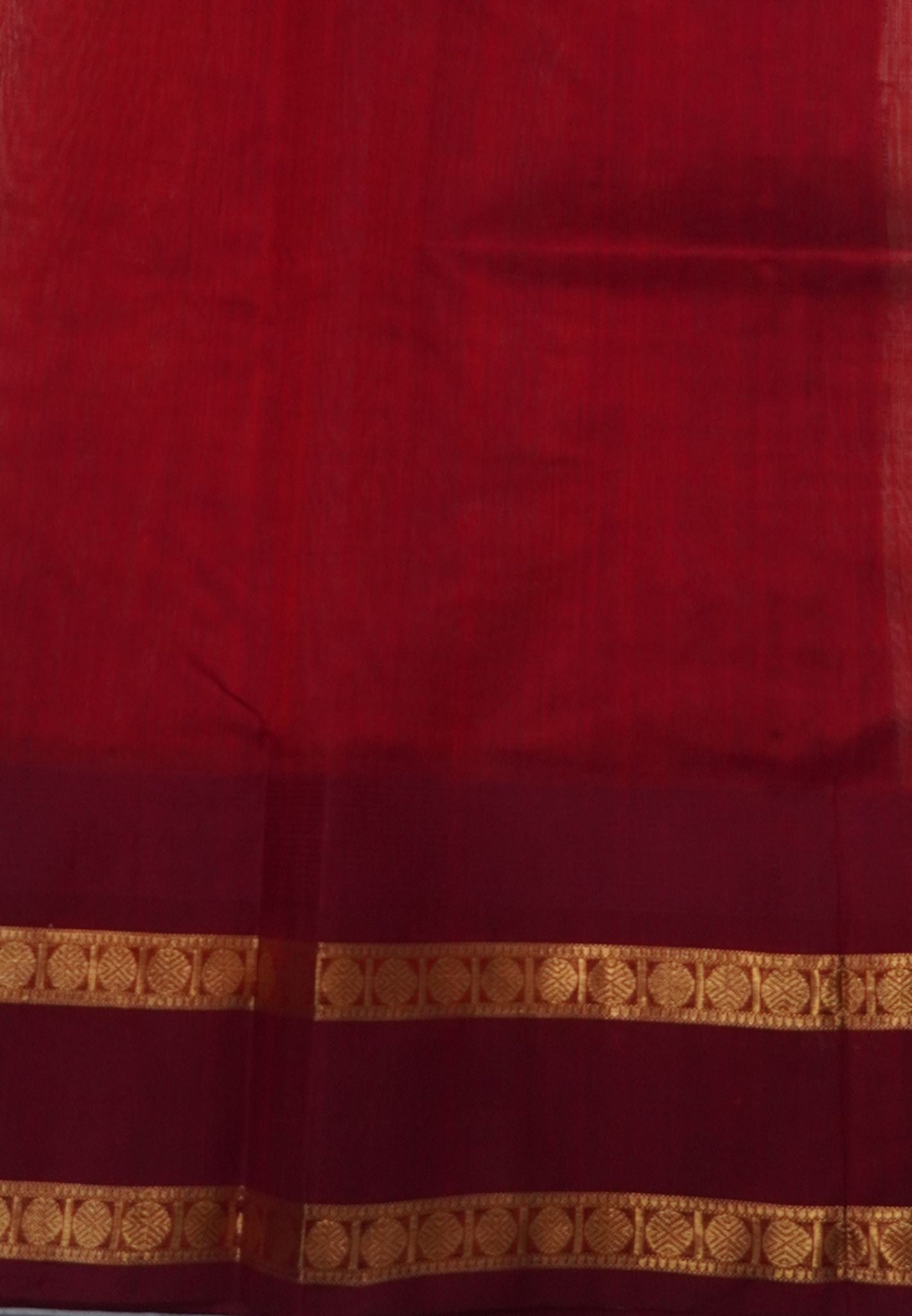 Pure Silk Cotton Saree-Off White with Contrast Rettapet Border