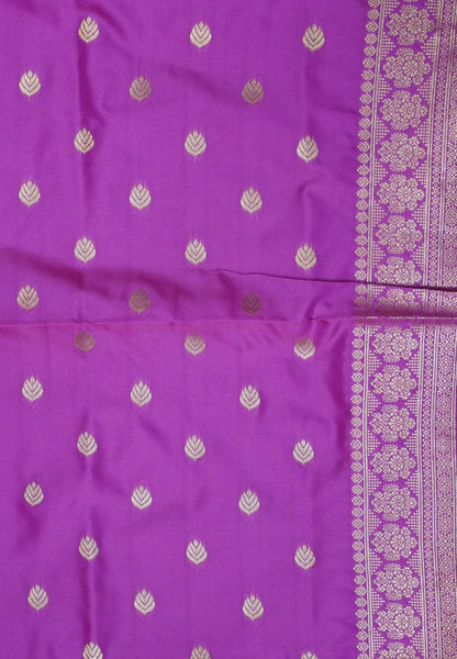 Semi Silk Saree-Purple