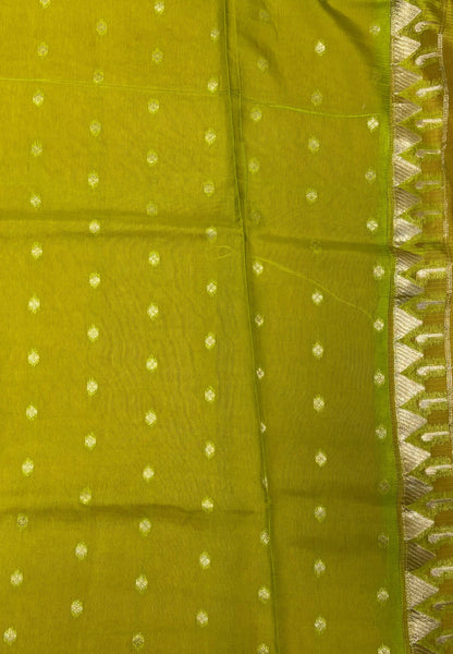 Silk Kota Saree-Dusky Peach in Traditional Ikat-Inspired Zari Border
