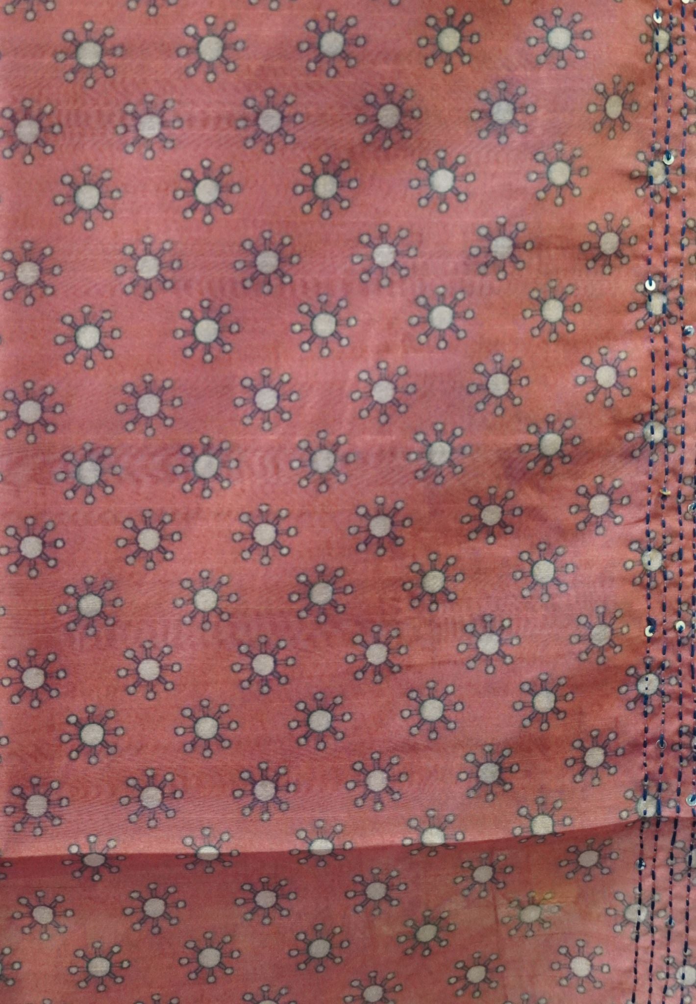 Semi Tussar Saree - Orange