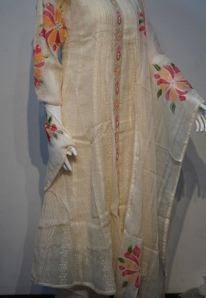 3 Pcs Floral Kurti Set
