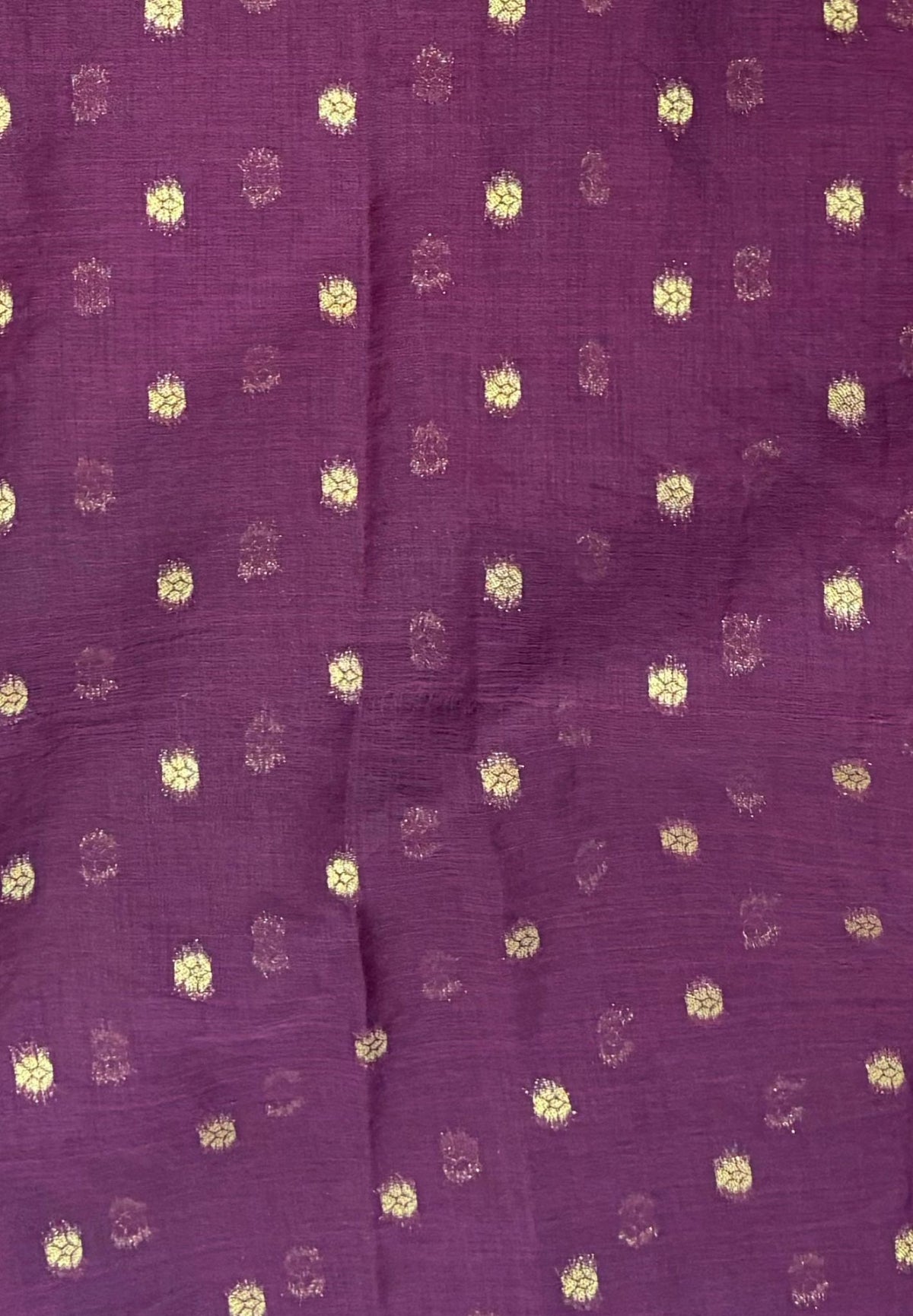 Soft Jute Tussar Saree-Maroon In Square Check Zari Border