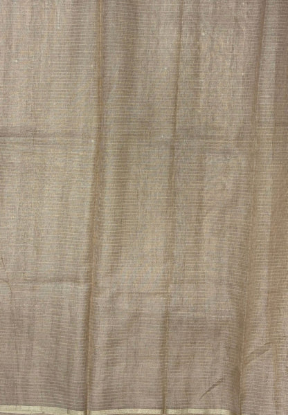 Kota Saree-Sandal In Floral Applique Border