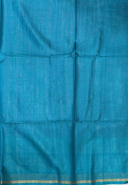 Semi Tussar Saree-Pink with Podi Kattam